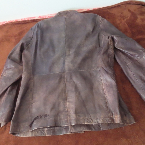 Royal Underground Leather Jacket RARE XL brown - Picture 5 of 9